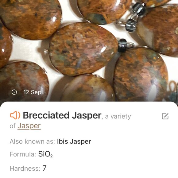 2/$20, Genuine Earthy Brecciated Jasper Triqueta Sterling Silver Dangle Earrings - Picture 7 of 9